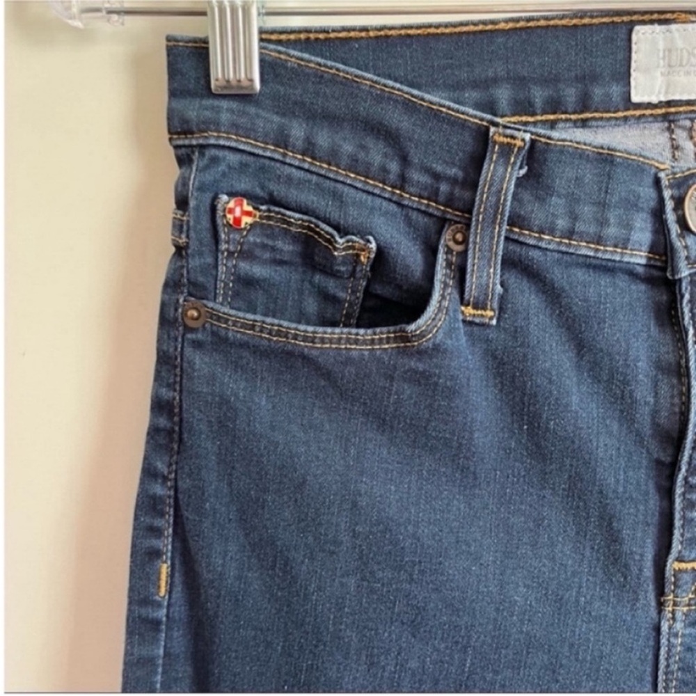 Hudson Nico jeans blue mid rise super skinny ankle denim Carlton wash - Picture 3 of 7